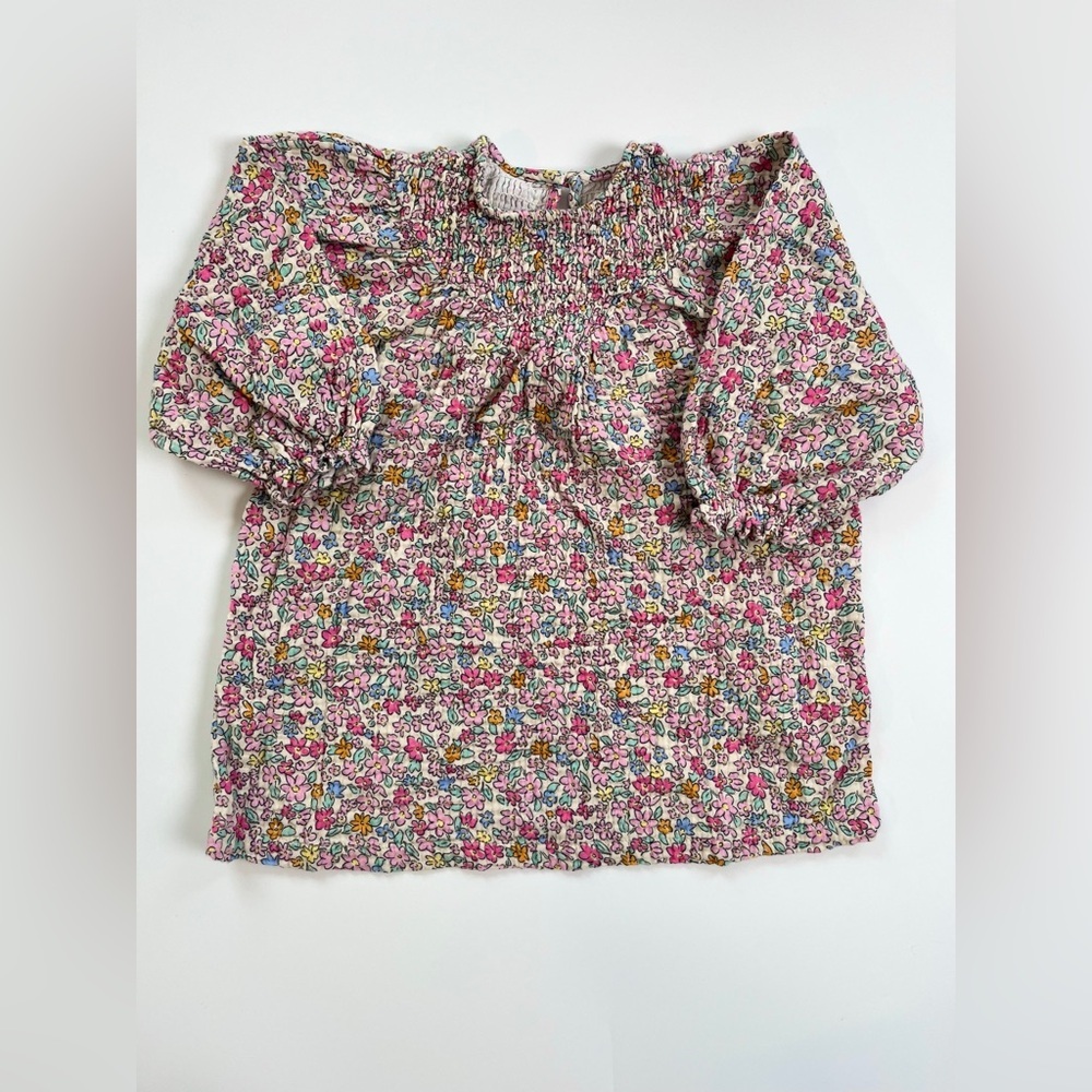 Zara Multicolor Muslin Floral‎ Kids Dress